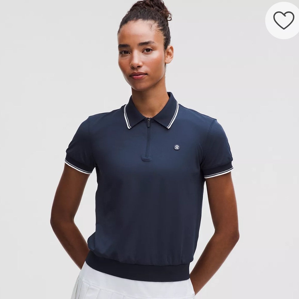 NWT Lululemon Pique Zip-Up Golf Shirt
